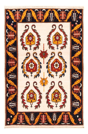 Gabbeh-tæppe - Persisk - 126 x 86 cm - creme