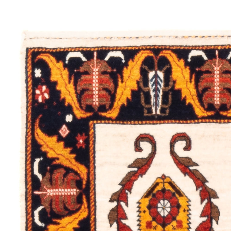 Gabbeh-tæppe - Persisk - 126 x 86 cm - creme