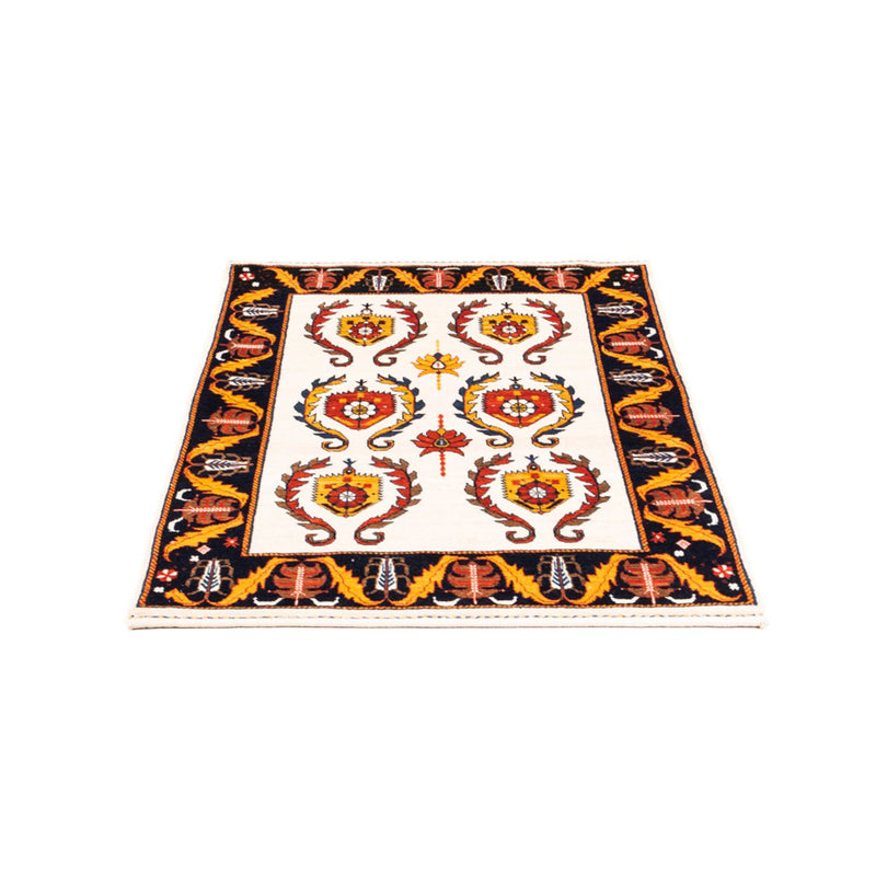 Gabbeh-tæppe - Persisk - 126 x 86 cm - creme