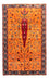 Gabbeh-tæppe - Persisk - 155 x 100 cm - guld