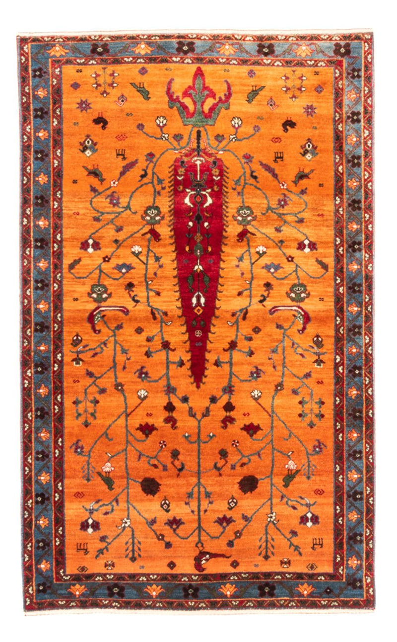Gabbeh-tæppe - Persisk - 155 x 100 cm - guld