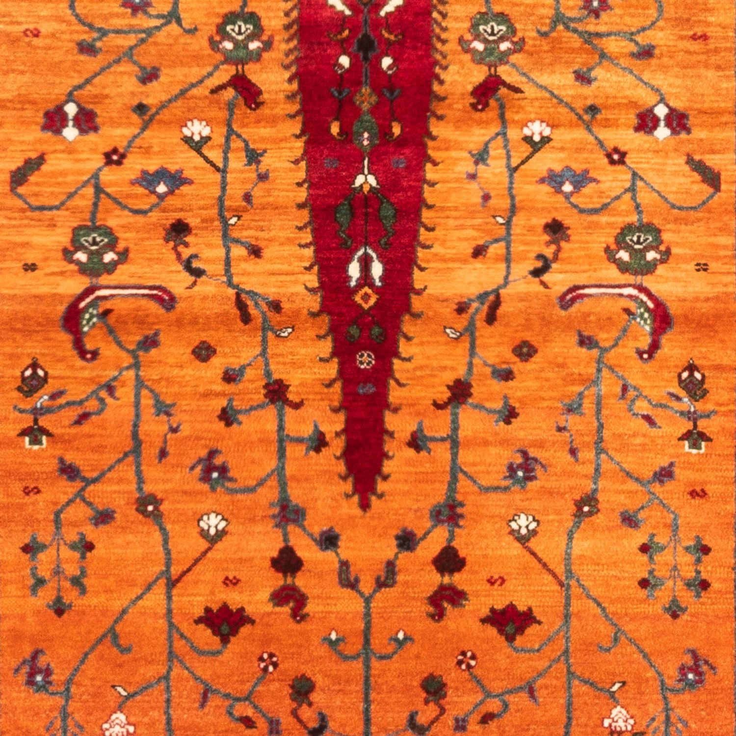 Gabbeh-tæppe - Persisk - 155 x 100 cm - guld