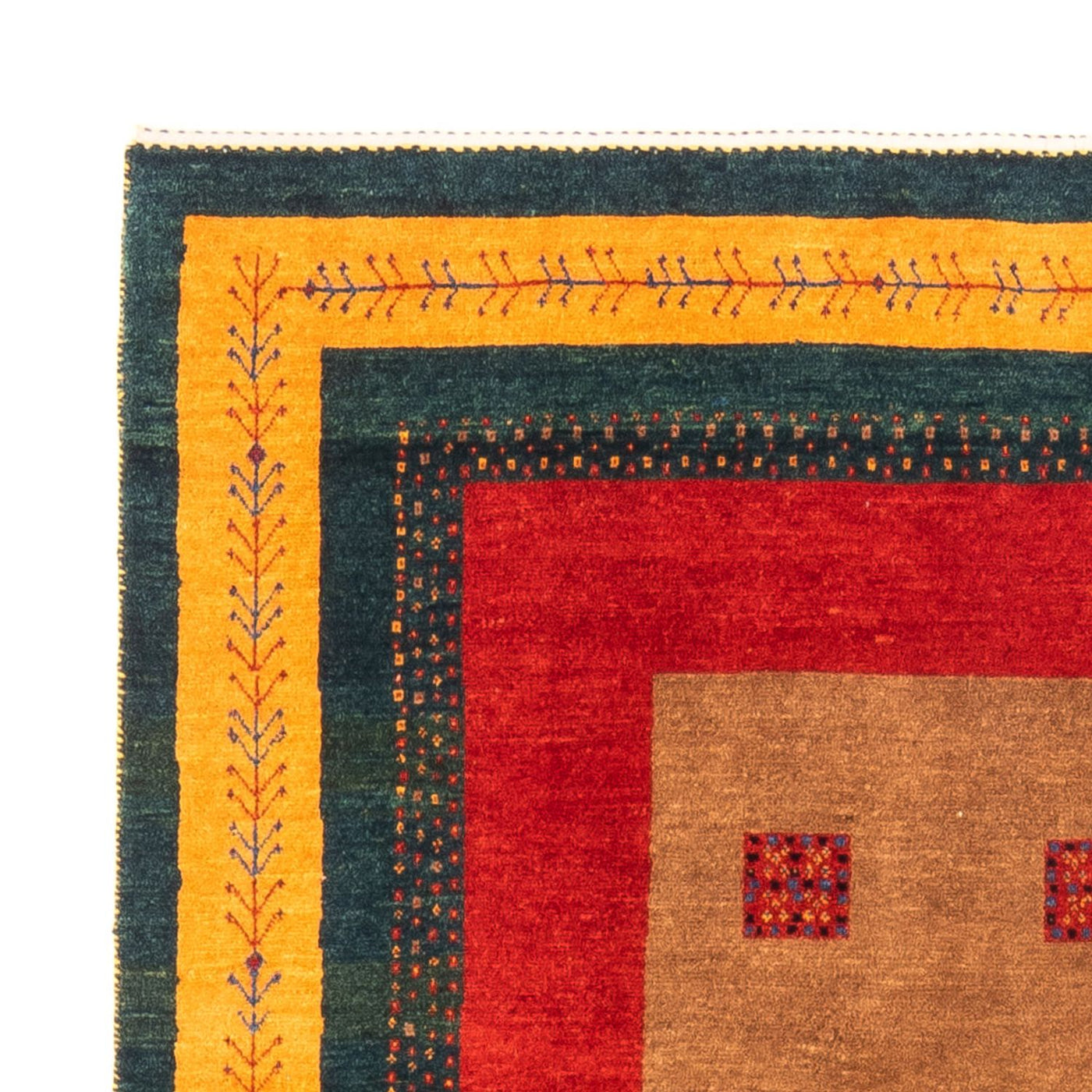 Persisk Gabbeh Tæppe 197x155cm - Perserteppich Wollteppich