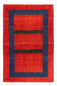 Persisk Gabbeh-tæppe 103x158cm - Persisk uldtæppe - rød