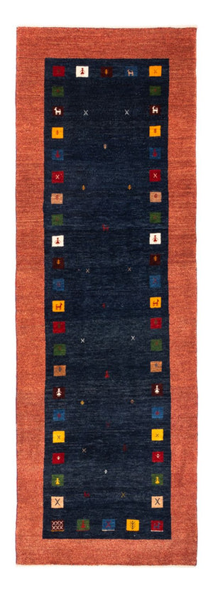 Løber Gabbeh-tæppe - Persisk - 236 x 85 cm - mørkeblå