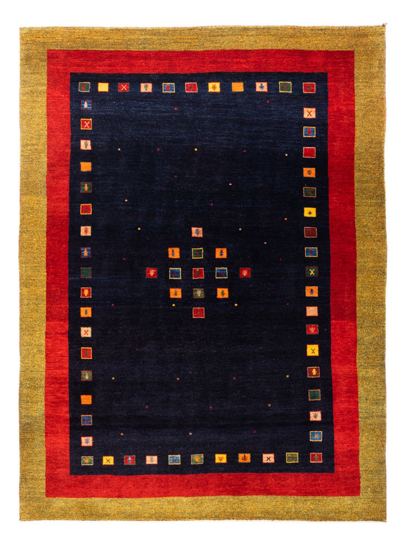 Gabbeh-tæppe - Persisk - 216 x 158 cm - mørkeblå