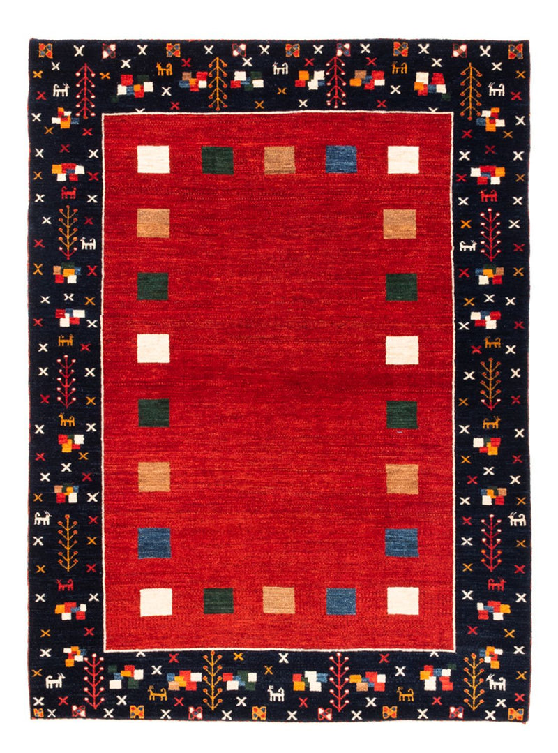 Gabbeh-tæppe - Persisk - 172 x 126 cm - rød