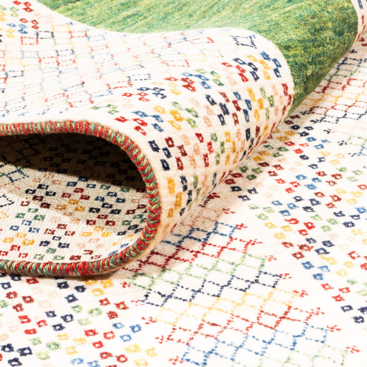 Gabbeh-tæppe - Persisk - 262 x 178 cm - creme