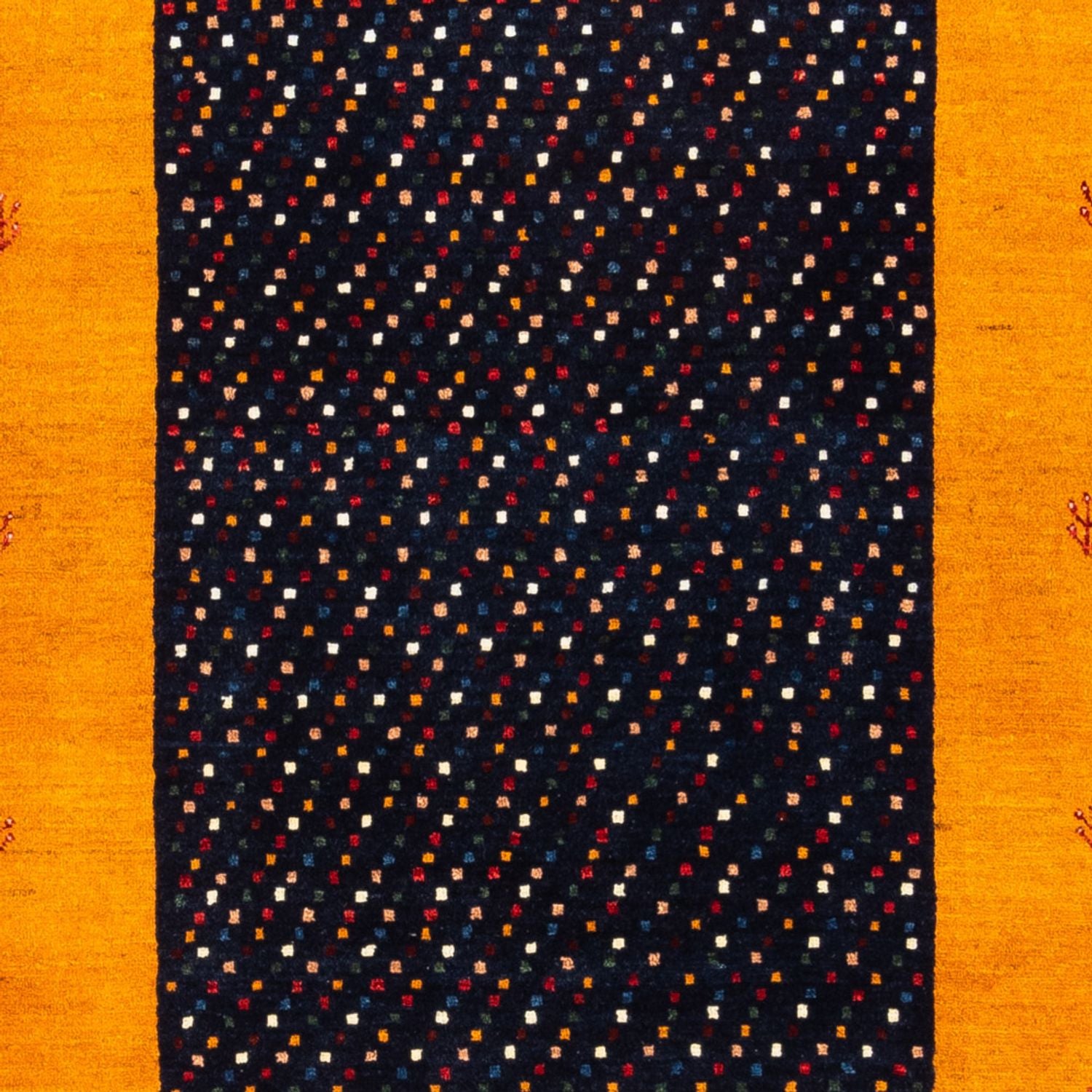Gabbeh-tæppe - Persisk - 180 x 132 cm - guld