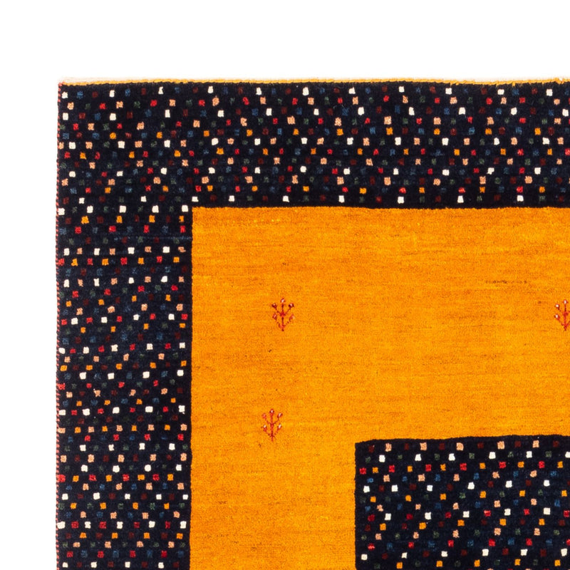 Gabbeh-tæppe - Persisk - 180 x 132 cm - guld