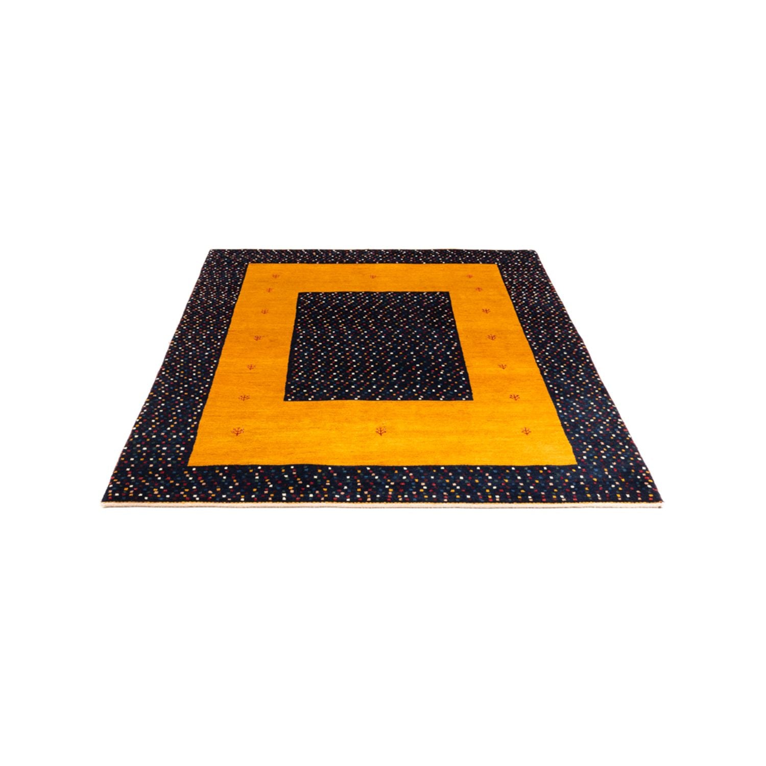 Gabbeh-tæppe - Persisk - 180 x 132 cm - guld