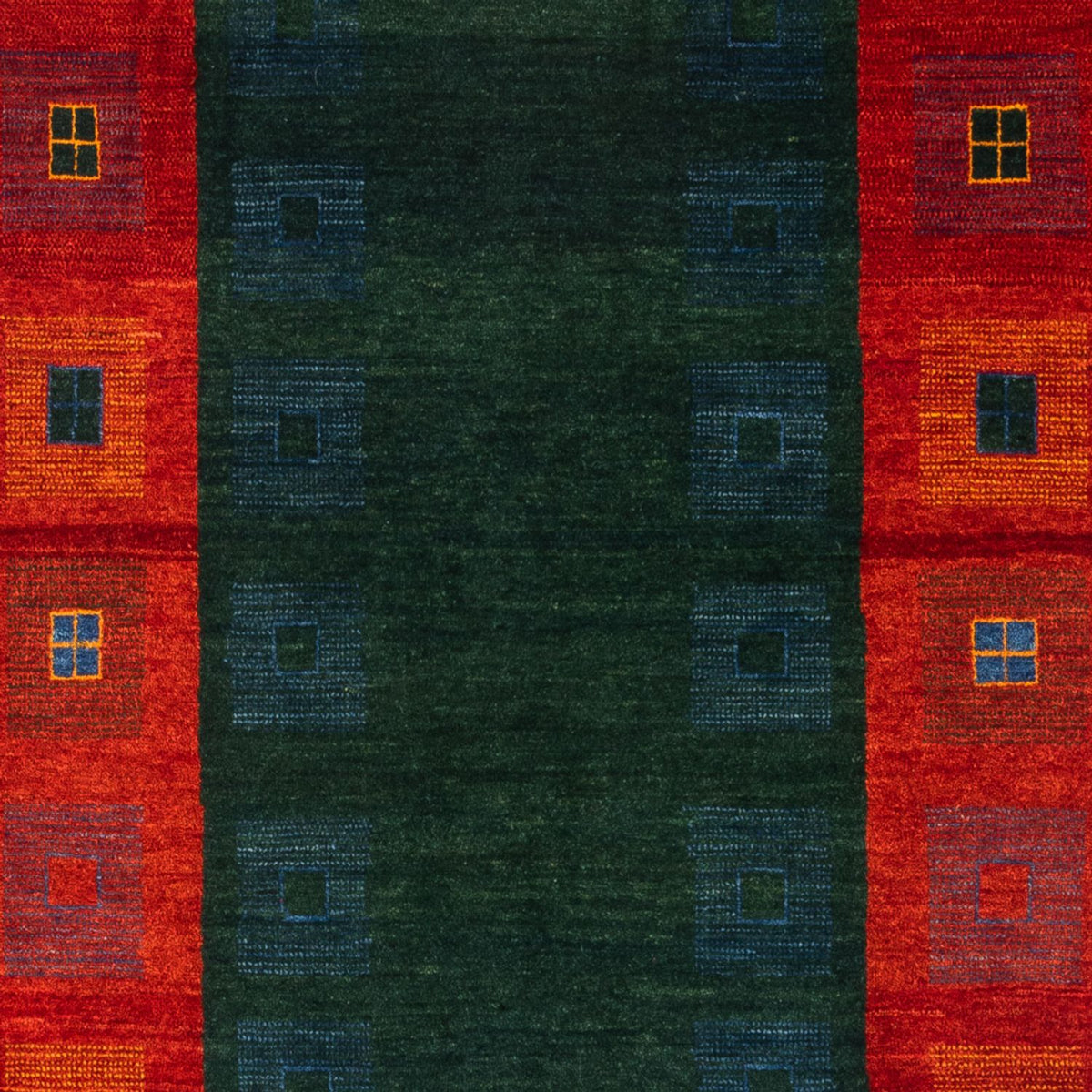 Gabbeh-tæppe - Persisk - 204 x 122 cm - grøn