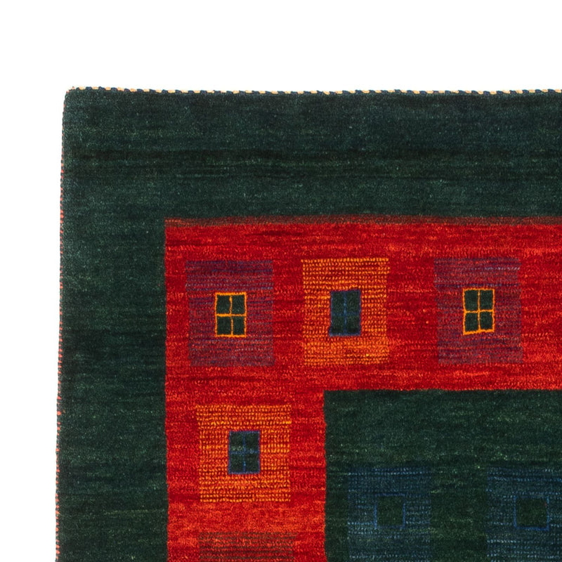 Gabbeh-tæppe - Persisk - 204 x 122 cm - grøn