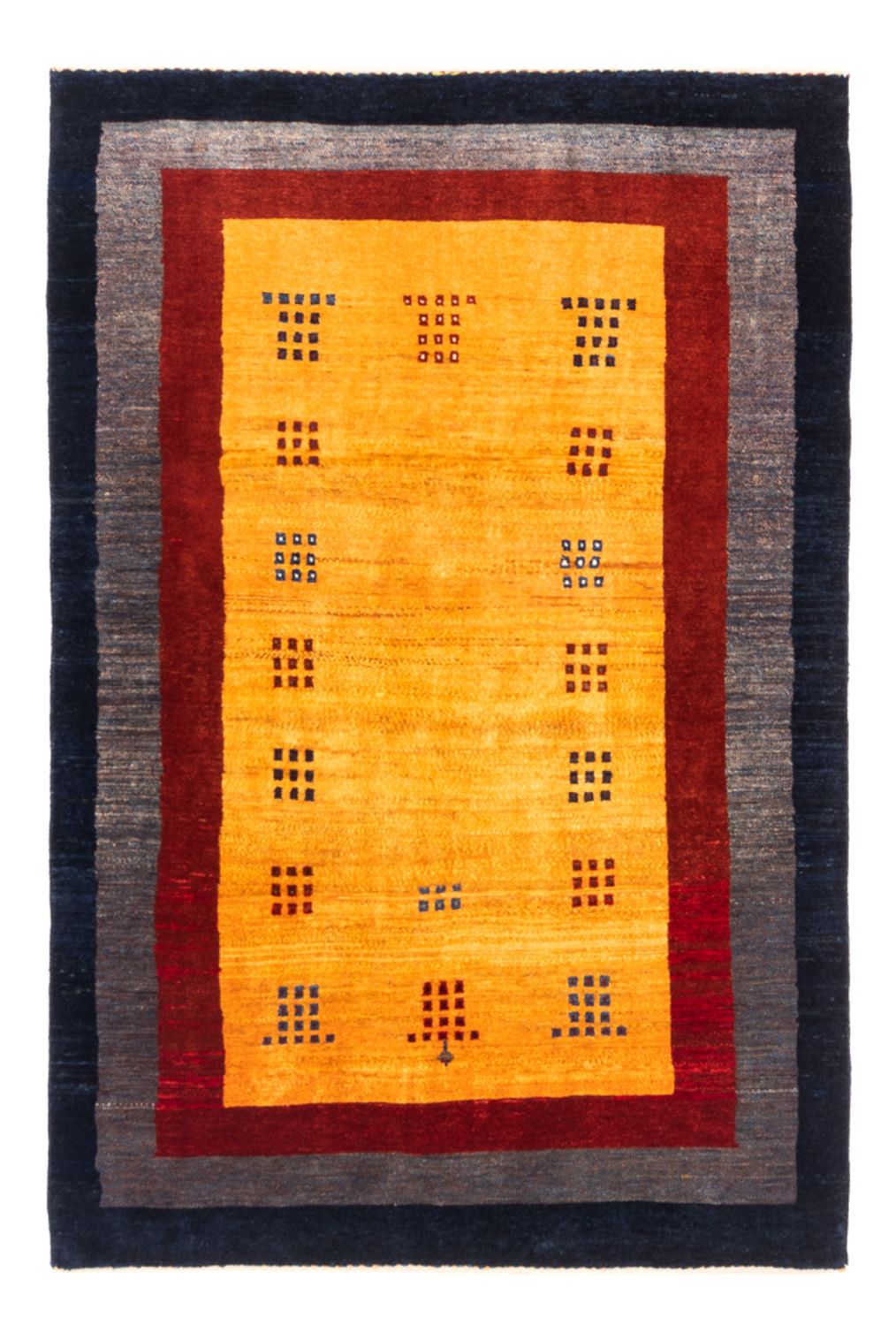 Gabbeh-tæppe - Persisk - 157 x 106 cm - guld