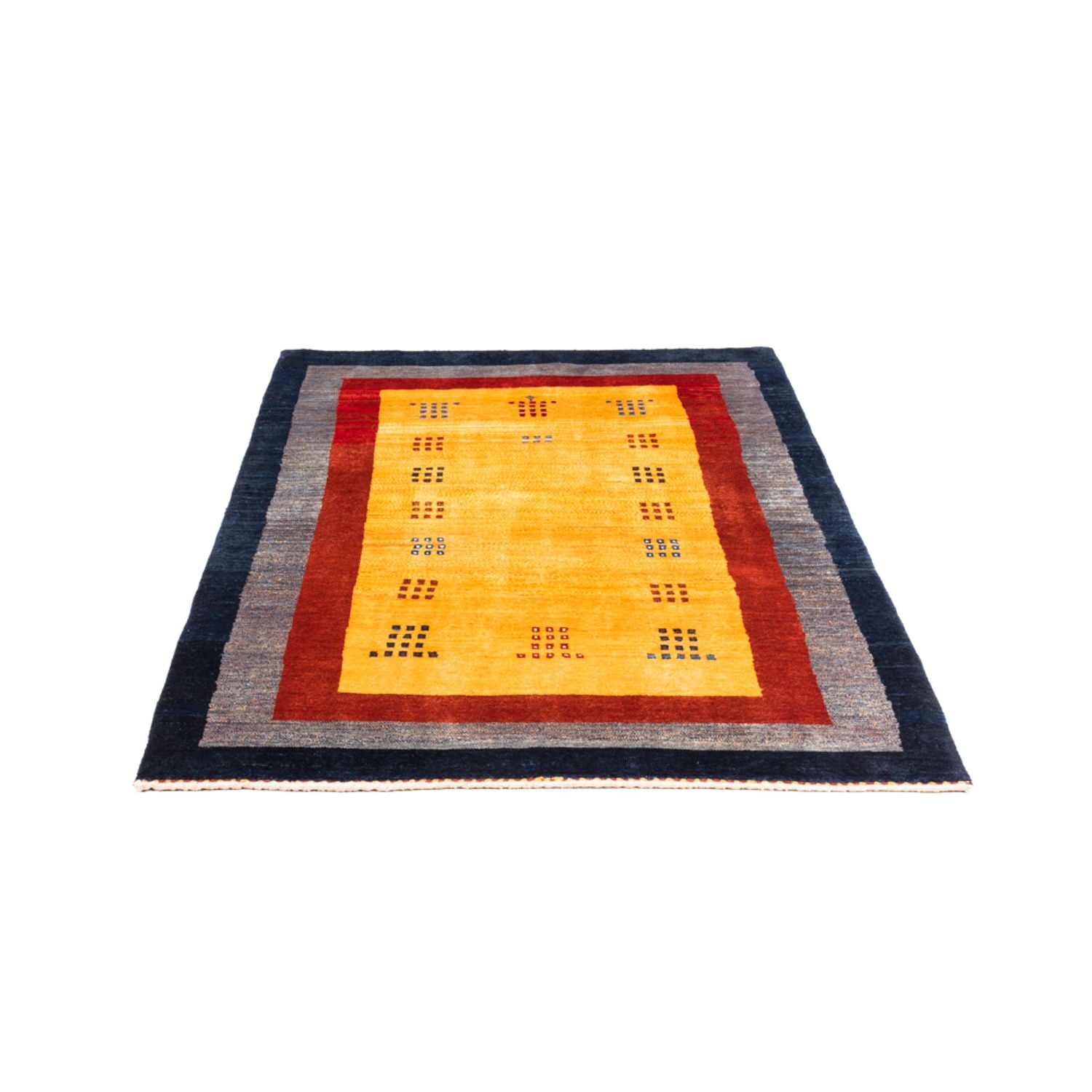 Gabbeh-tæppe - Persisk - 157 x 106 cm - guld
