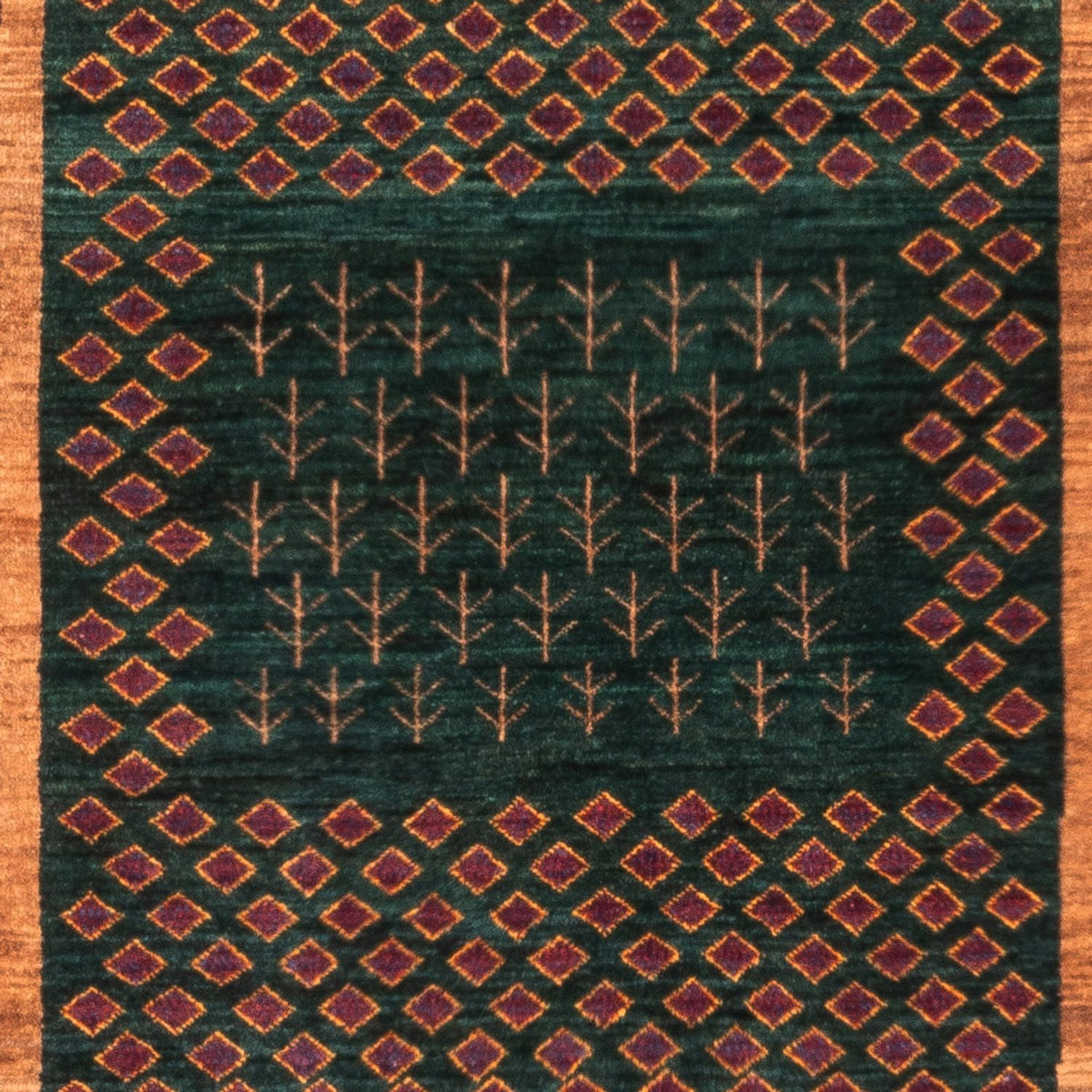 Gabbeh-tæppe - Persisk - 146 x 100 cm - flerfarvet