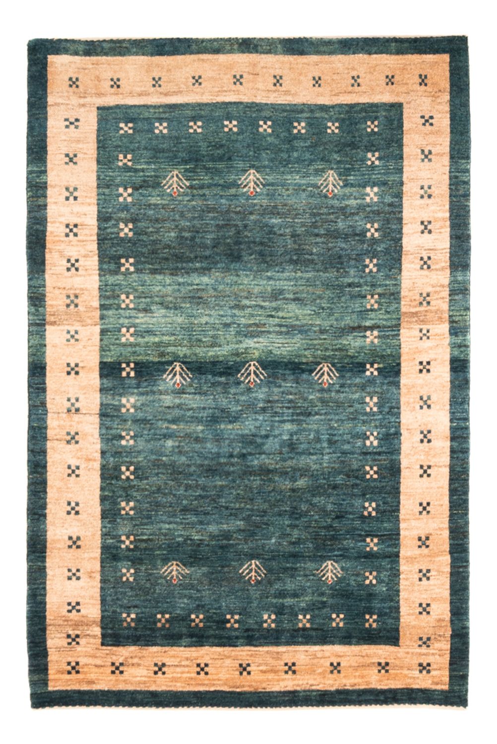 Gabbeh-tæppe - Persisk - 146 x 102 cm - grøn