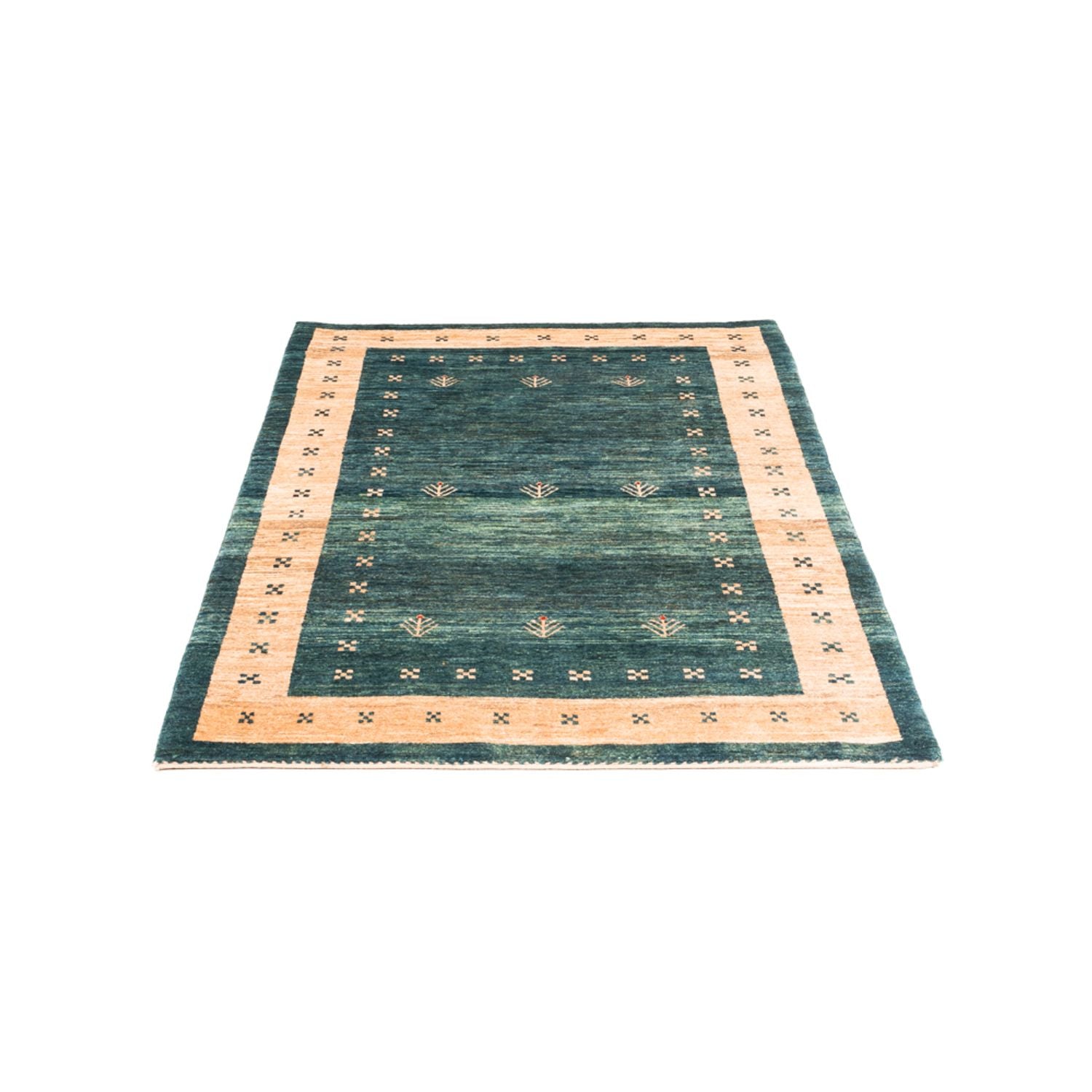 Gabbeh-tæppe - Persisk - 146 x 102 cm - grøn