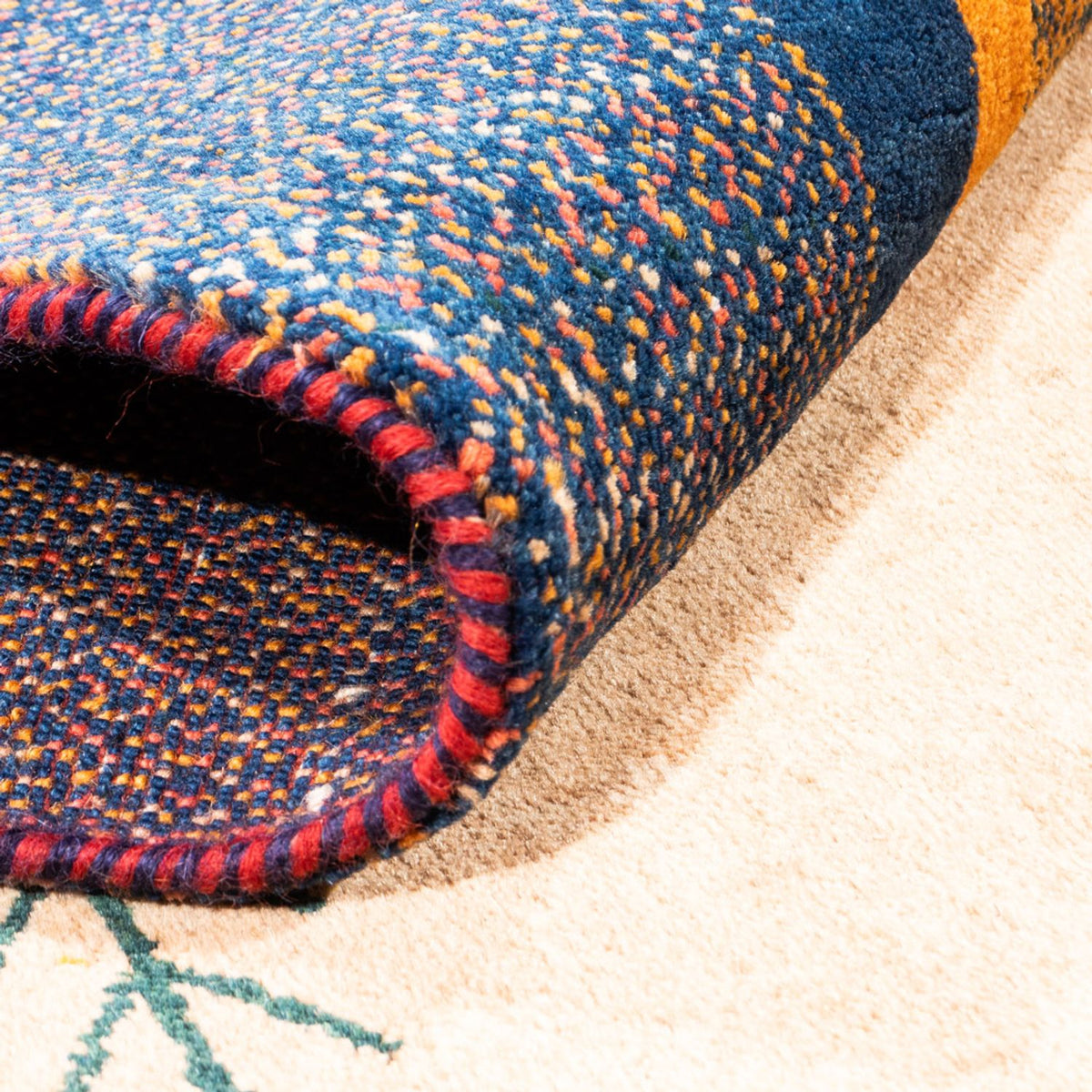 Gabbeh-tæppe - Persisk - 200 x 153 cm - creme