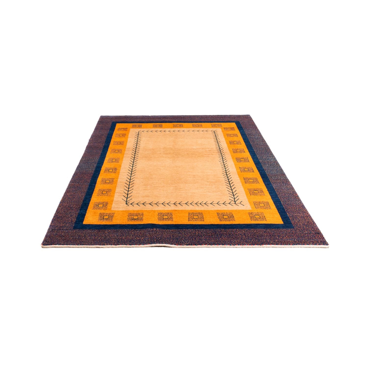 Gabbeh-tæppe - Persisk - 200 x 153 cm - creme