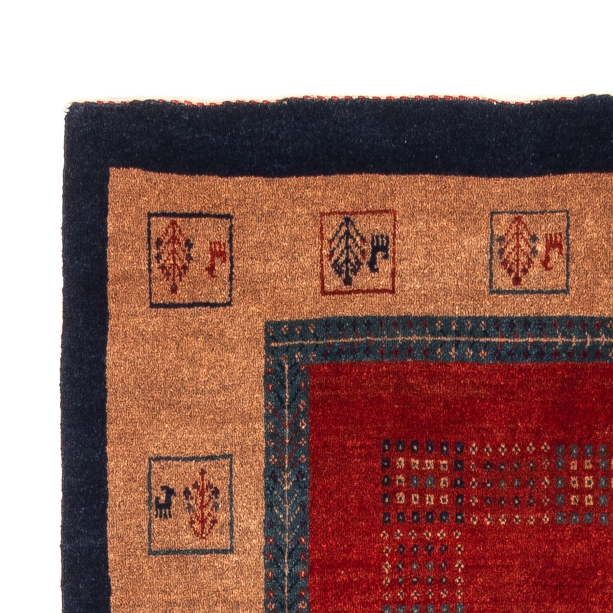 Gabbeh-tæppe - Persisk - 158 x 109 cm - rød