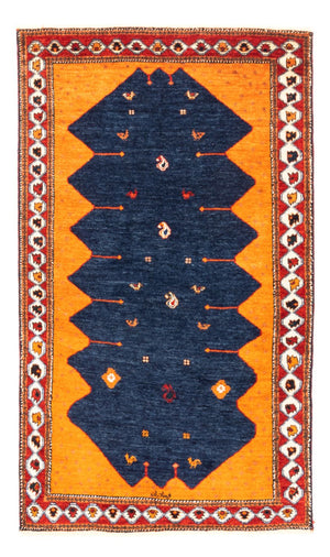 Gabbeh-tæppe - Persisk - 164 x 103 cm - mørkeblå