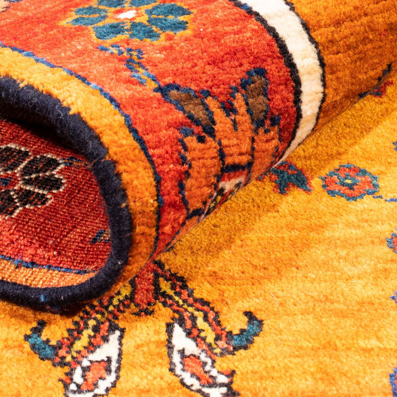 Gabbeh-tæppe - Persisk - 150 x 105 cm - guld