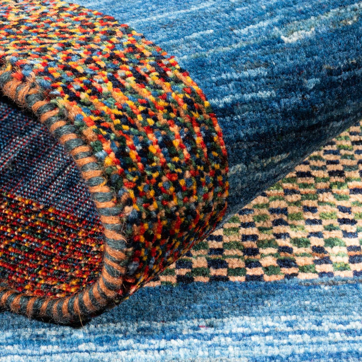 Gabbeh-tæppe - Persisk - 156 x 105 cm - flerfarvet