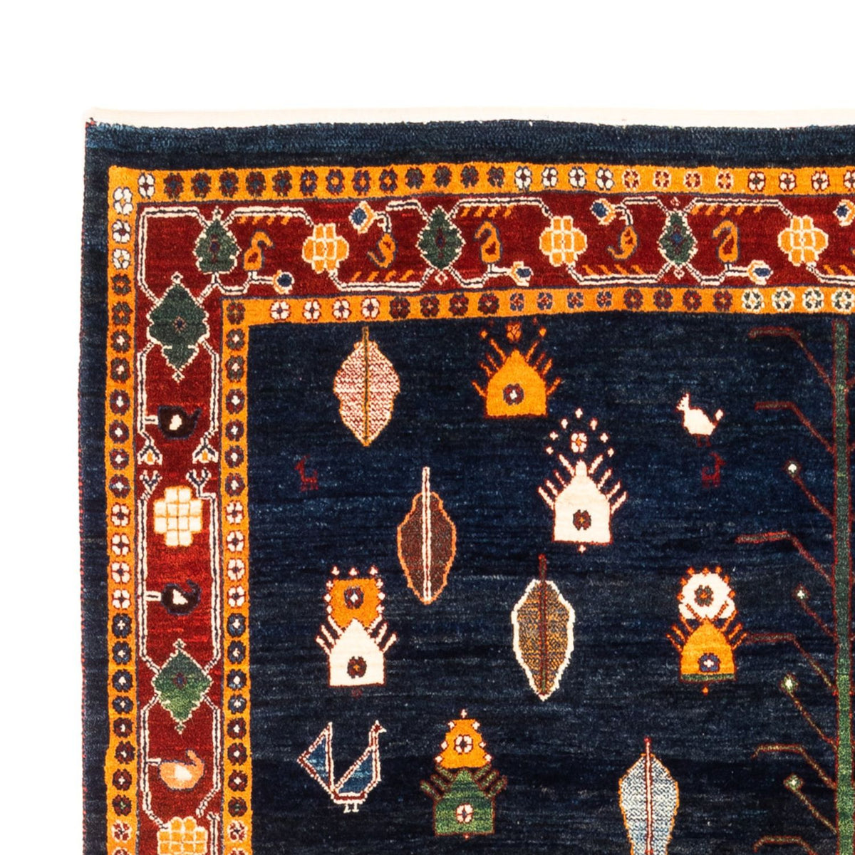 Gabbeh-tæppe - Persisk - 235 x 150 cm - mørkeblå