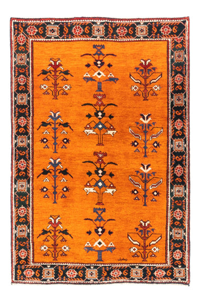 Persisk Gabbeh Tæppe 106x150cm - Perserteppich Wollteppich