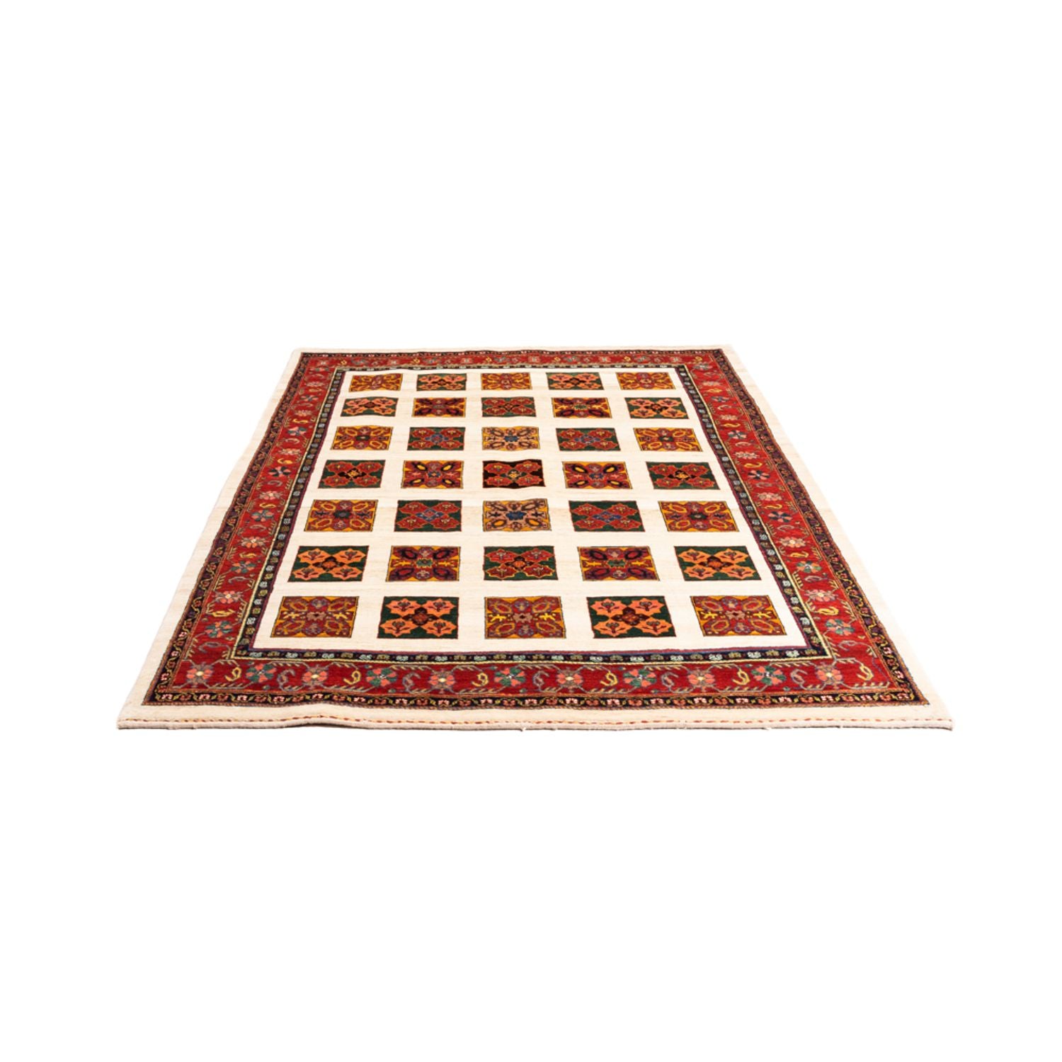 Gabbeh-tæppe - Persisk - 204 x 157 cm - creme