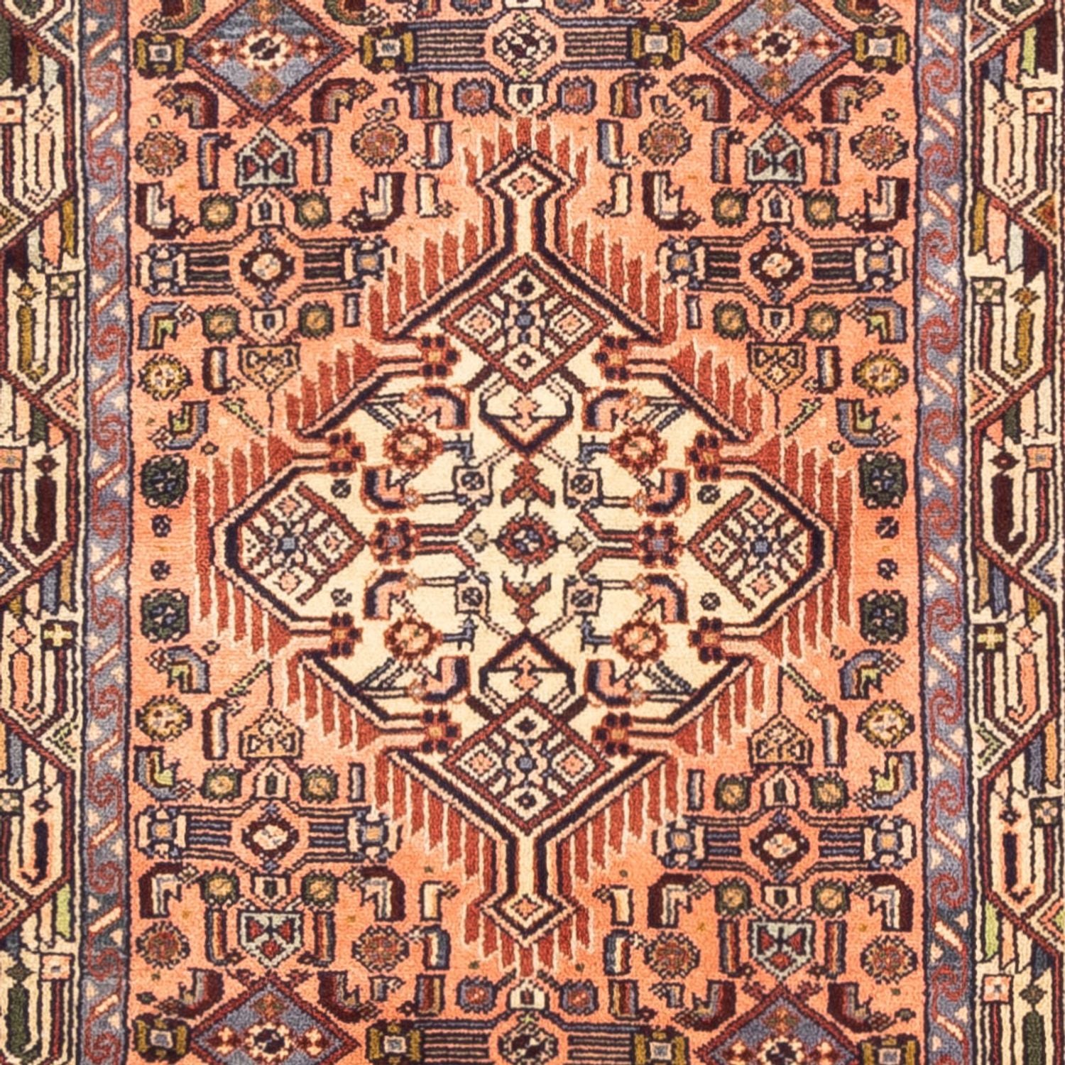 Løber Persisk tæppe - Nomadisk - 284 x 80 cm - laks