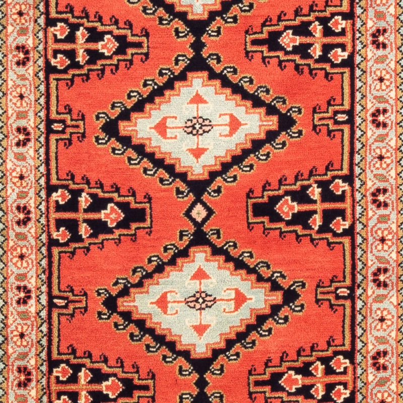 Løber Kelim-tæppe - orientalsk - 310 x 75 cm - rød