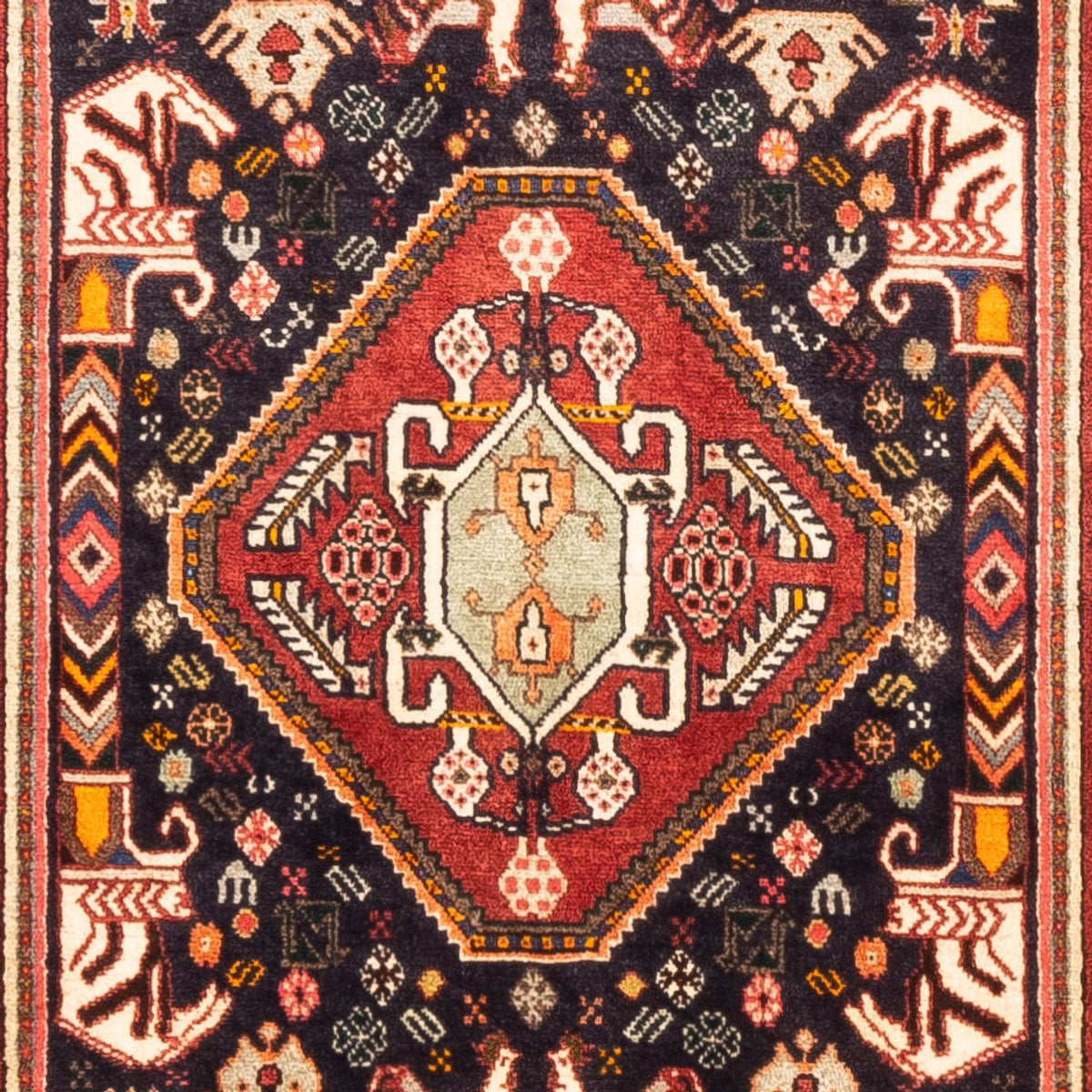 Løber Persisk tæppe - Nomadisk - 290 x 80 cm - mørkeblå