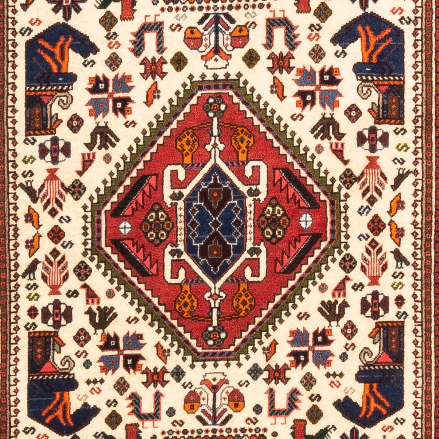 Løber Persisk tæppe - Nomadisk - 250 x 77 cm - creme