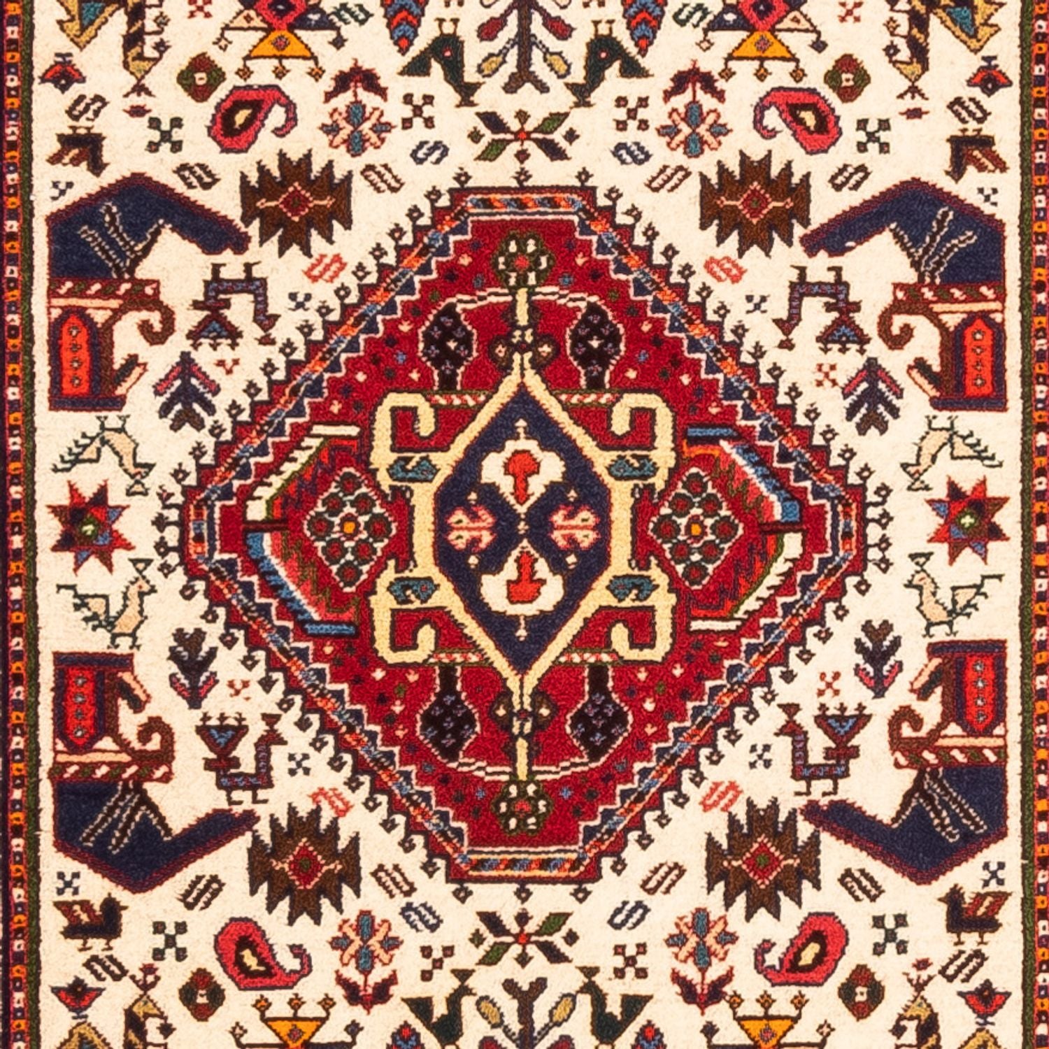 Løber Persisk tæppe - Nomadisk - 253 x 77 cm - creme