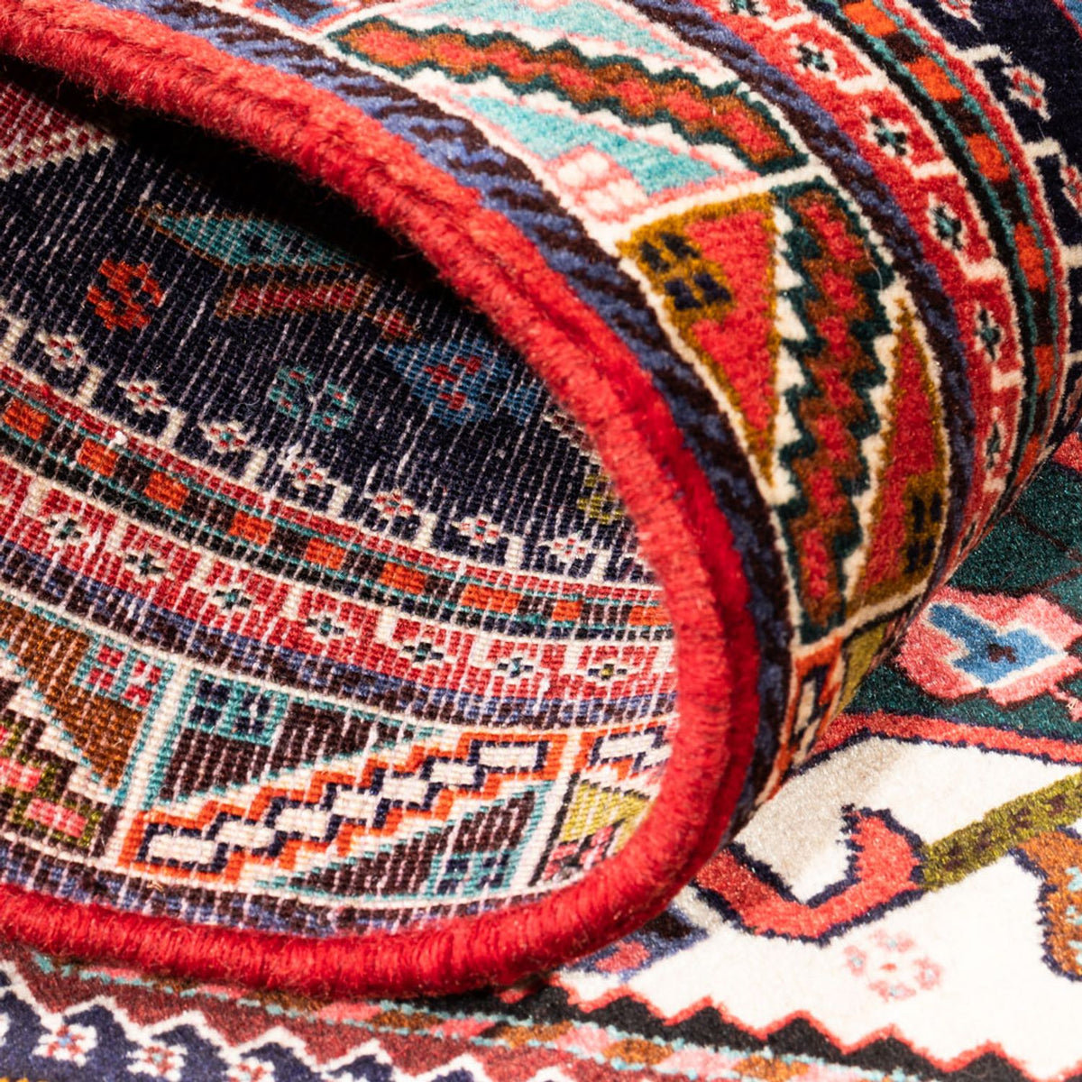 Løber Persisk tæppe - Nomadisk - 250 x 78 cm - mørkeblå