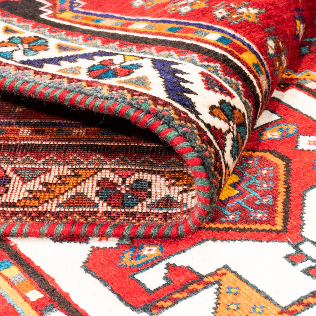 Løber Persisk tæppe - Nomadisk - 282 x 82 cm - rød