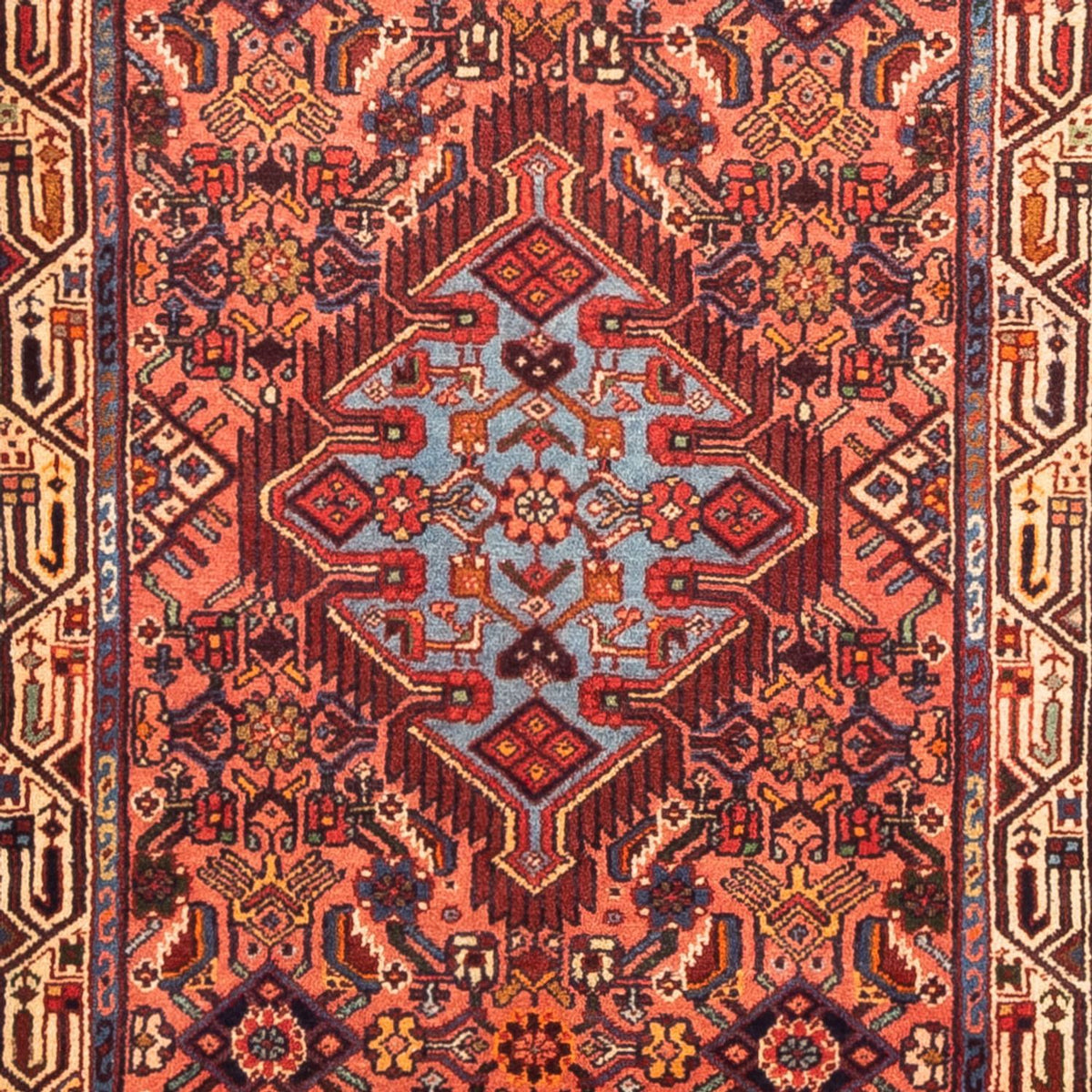 Løber Persisk tæppe - Nomadisk - 313 x 87 cm - rød