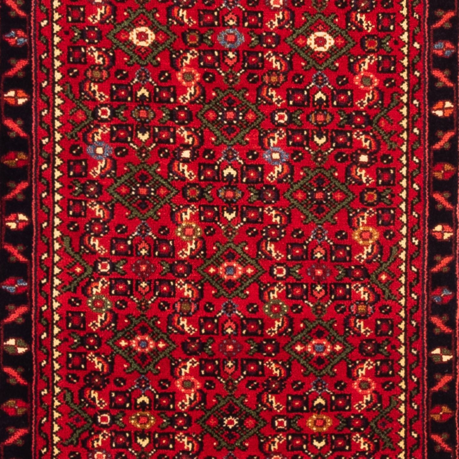 Løber Persisk tæppe - Nomadisk - 297 x 77 cm - rød