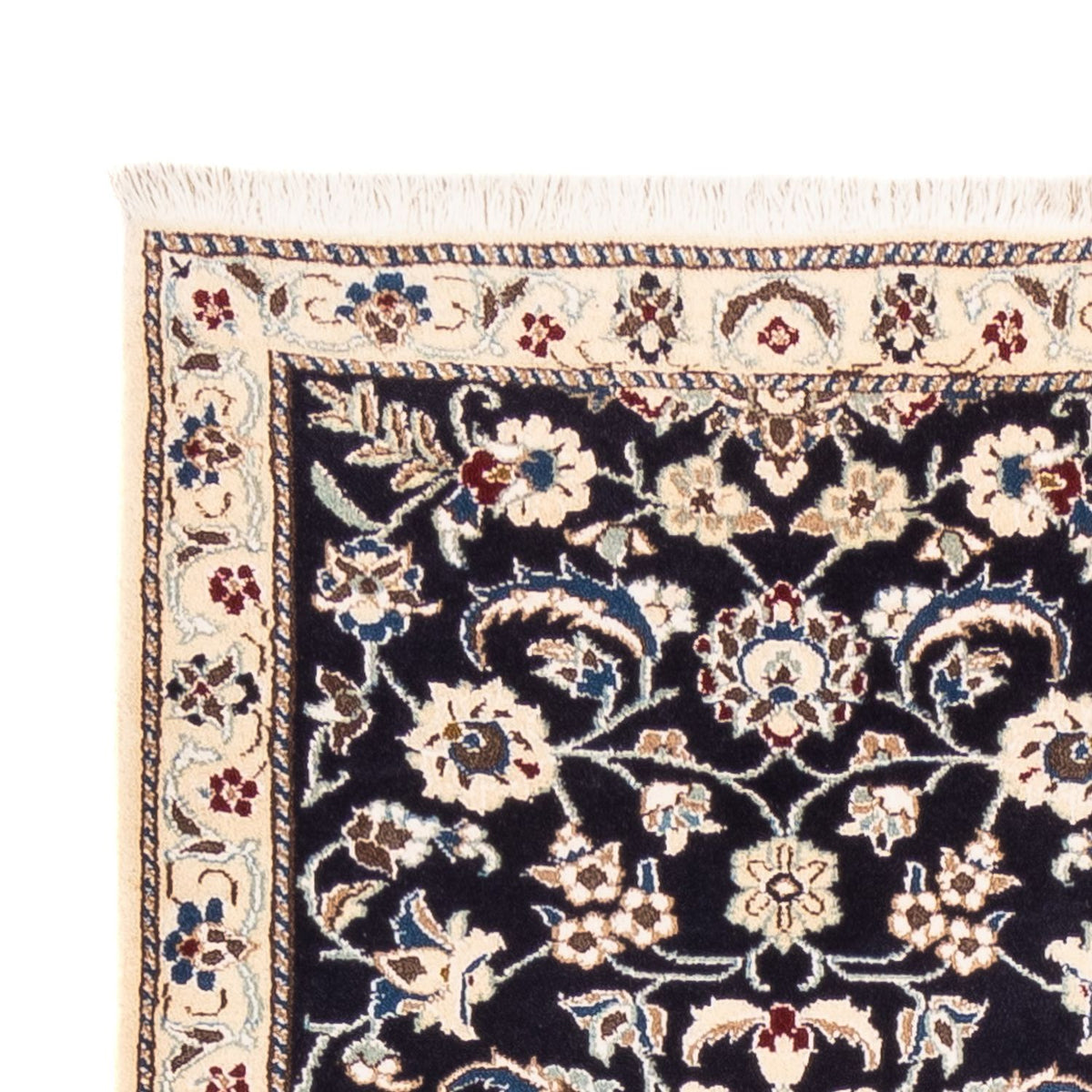 Løber Persisk tæppe - Nain - 281 x 72 cm - mørkeblå