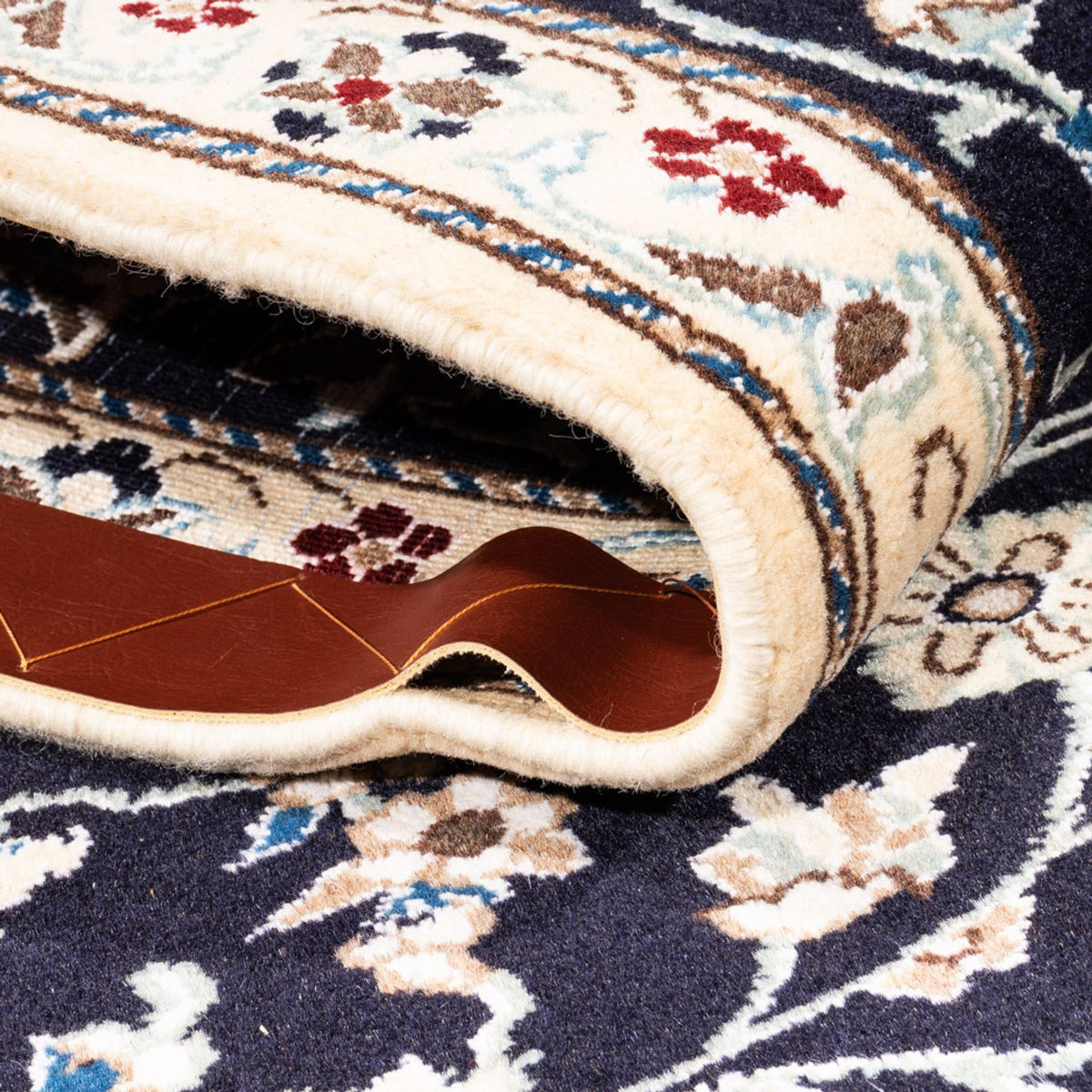 Løber Persisk tæppe - Nain - 281 x 72 cm - mørkeblå