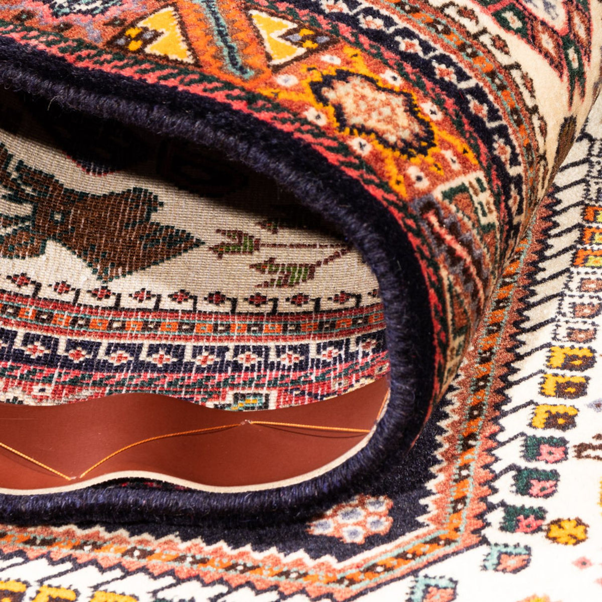 Løber Persisk tæppe - Nomadisk - 253 x 80 cm - creme