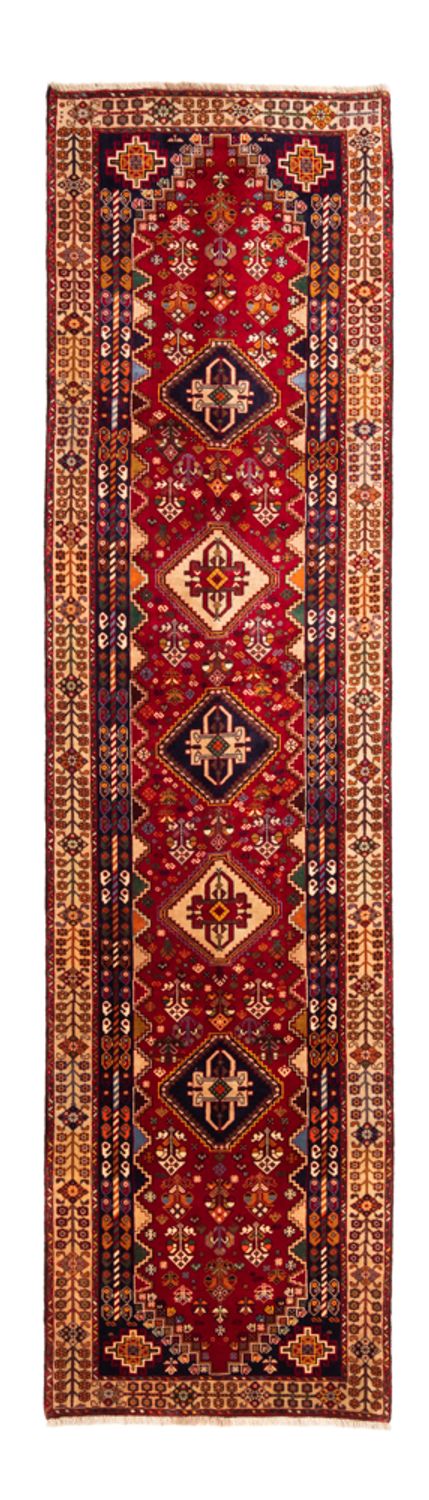 Løber Persisk tæppe - Nomadisk - 320 x 82 cm - rød