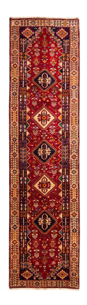 Løber Persisk tæppe - Nomadisk - 320 x 82 cm - rød