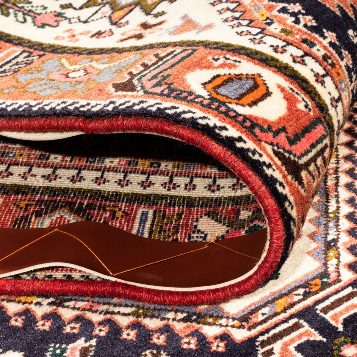 Løber Persisk tæppe - Nomadisk - 253 x 82 cm - mørkeblå