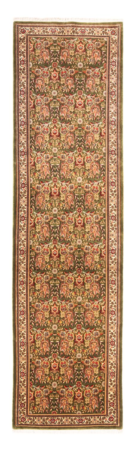 Løber Persisk tæppe - Ghom - 295 x 80 cm - grøn