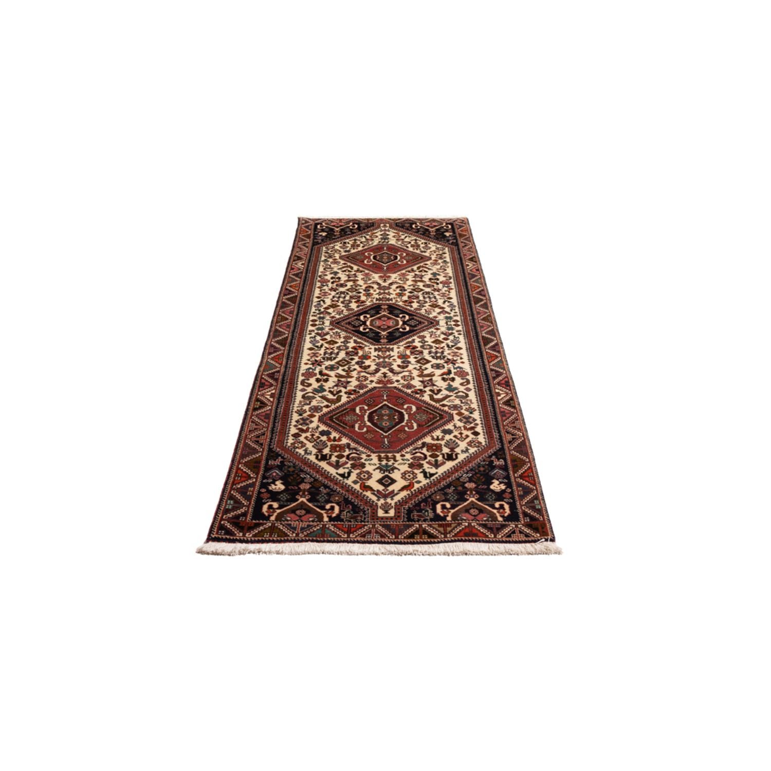 Løber Persisk tæppe - Nomadisk - 250 x 80 cm - creme