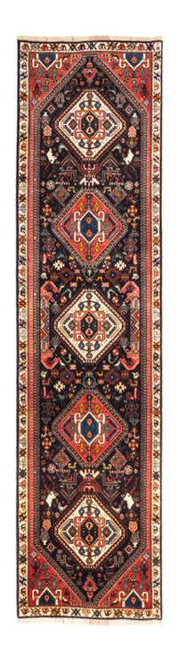 Løber Persisk tæppe - Nomadisk - 297 x 74 cm - mørkeblå