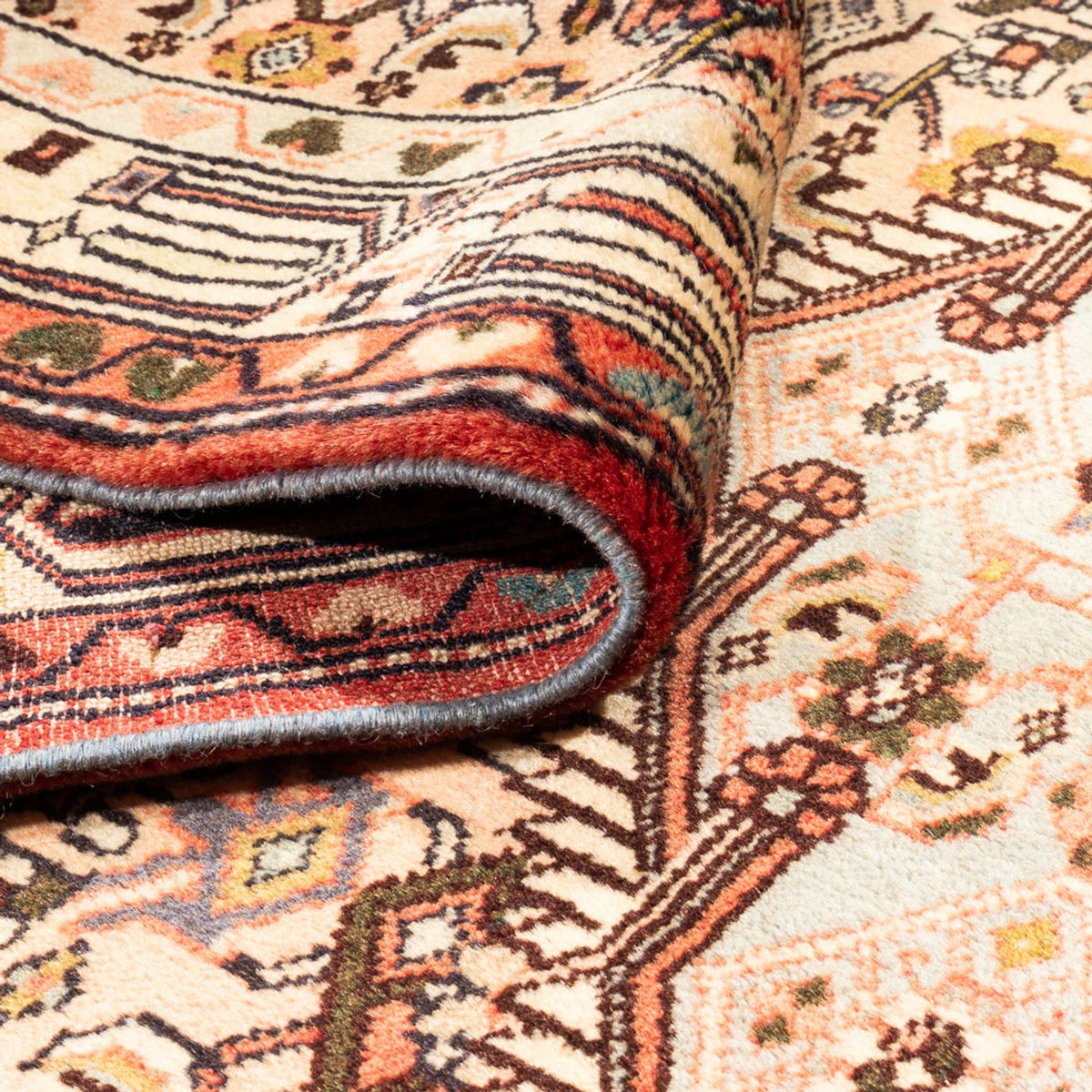 Løber Persisk tæppe - Nomadisk - 286 x 80 cm - lysrød